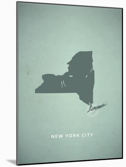 You Are Here New York-null-Mounted Art Print