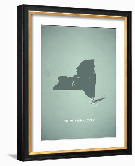 You Are Here New York-null-Framed Art Print