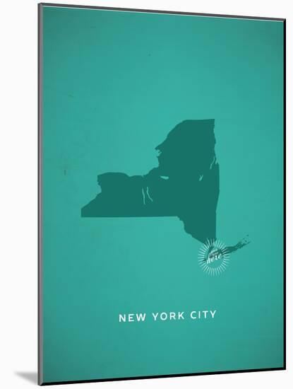You Are Here New York-null-Mounted Art Print