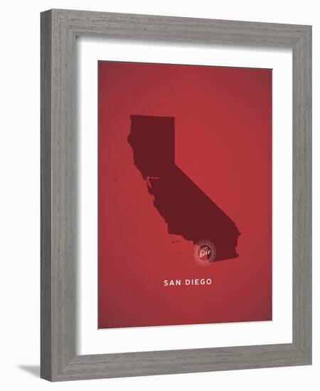 You Are Here San Diego-null-Framed Art Print