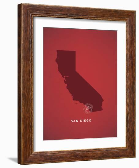 You Are Here San Diego-null-Framed Art Print