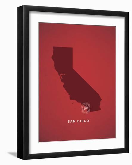 You Are Here San Diego-null-Framed Art Print