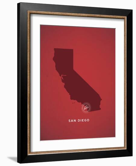 You Are Here San Diego-null-Framed Art Print