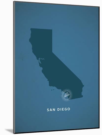 You Are Here San Diego-null-Mounted Art Print