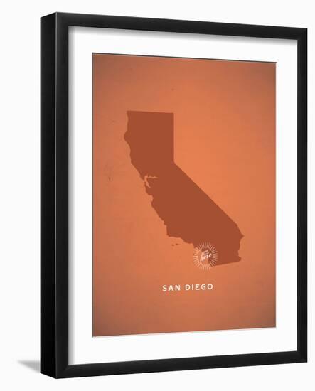 You Are Here San Diego-null-Framed Art Print