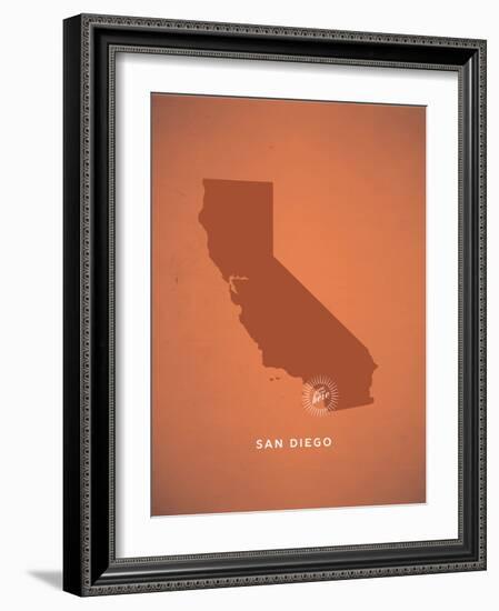 You Are Here San Diego-null-Framed Art Print