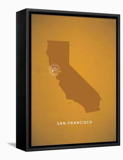 You Are Here San Francisco-null-Framed Stretched Canvas