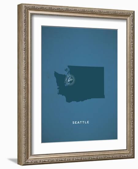 You Are Here Seattle-null-Framed Art Print