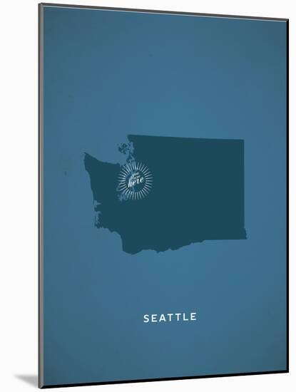 You Are Here Seattle-null-Mounted Art Print