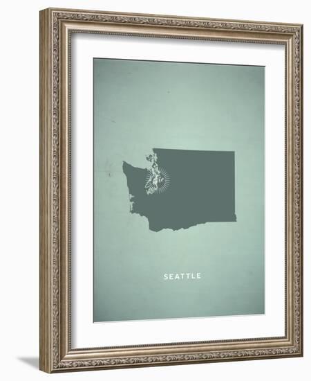 You Are Here Seattle-null-Framed Art Print