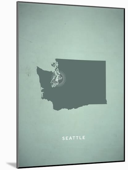 You Are Here Seattle-null-Mounted Art Print