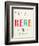 You are Here-Kindred Sol Collective-Framed Art Print