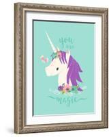 You are Magic Unicorn-Heather Rosas-Framed Art Print