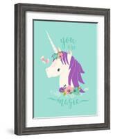 You are Magic Unicorn-Heather Rosas-Framed Art Print