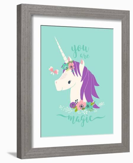 You are Magic Unicorn-Heather Rosas-Framed Art Print