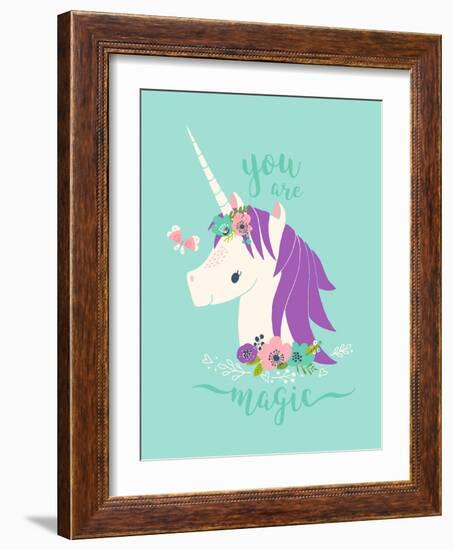 You are Magic Unicorn-Heather Rosas-Framed Art Print