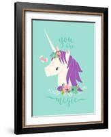 You are Magic Unicorn-Heather Rosas-Framed Art Print