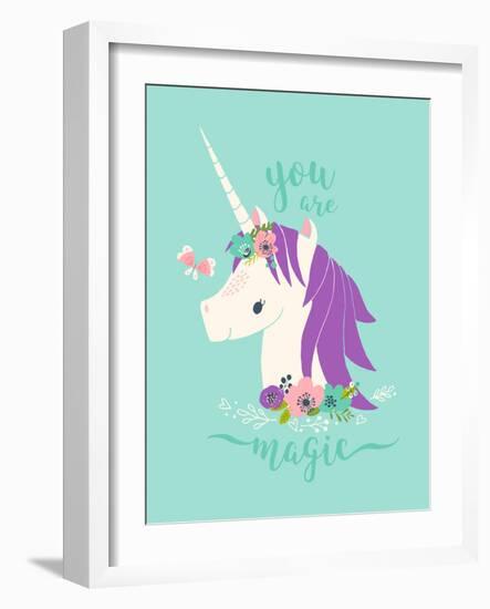 You are Magic Unicorn-Heather Rosas-Framed Art Print