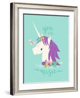 You are Magic Unicorn-Heather Rosas-Framed Art Print
