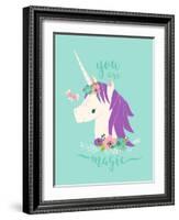 You are Magic Unicorn-Heather Rosas-Framed Art Print