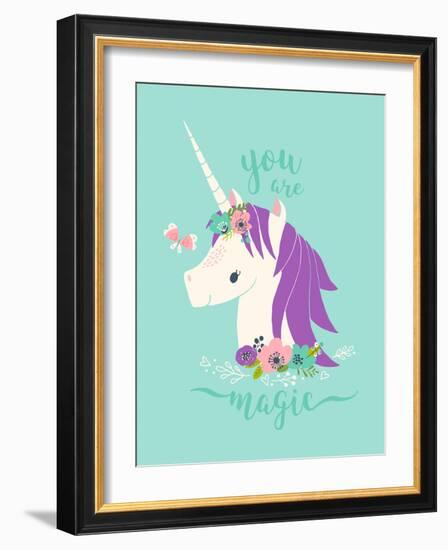 You are Magic Unicorn-Heather Rosas-Framed Art Print