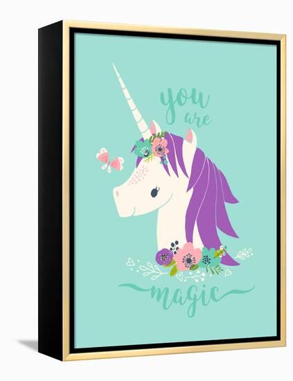 You are Magic Unicorn-Heather Rosas-Framed Stretched Canvas