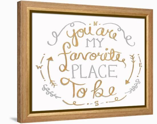 You are My Favorite I-SD Graphics Studio-Framed Stretched Canvas