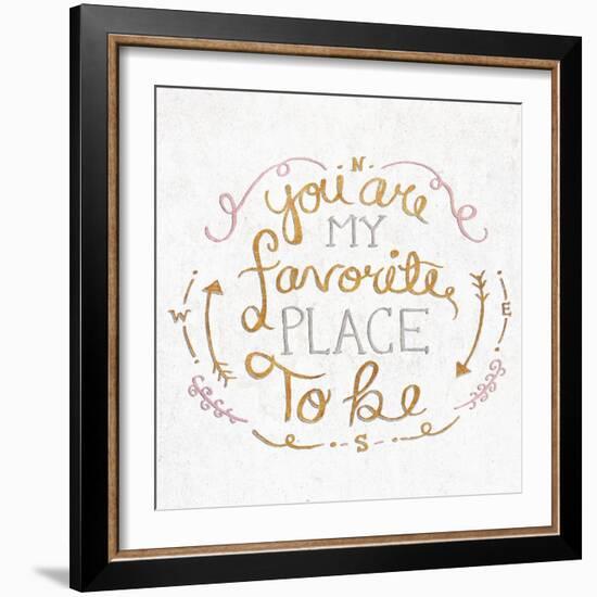 You are My Favorite Square-SD Graphics Studio-Framed Premium Giclee Print