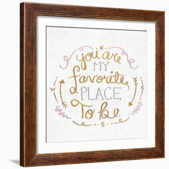 You are My Favorite Square-SD Graphics Studio-Framed Art Print