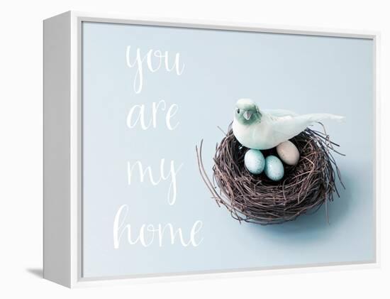 You are My Home Love Birds-Susannah Tucker-Framed Stretched Canvas