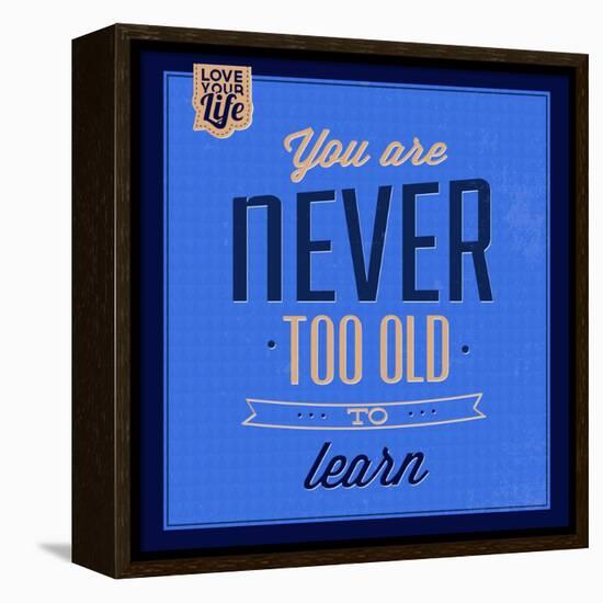 You are Never Too Old 1-Lorand Okos-Framed Stretched Canvas