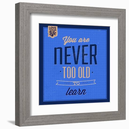 You are Never Too Old 1-Lorand Okos-Framed Art Print