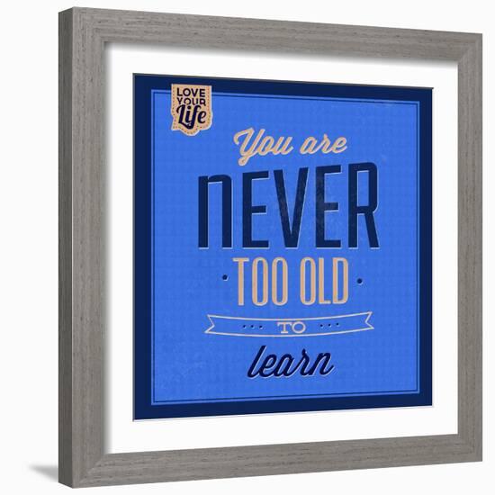 You are Never Too Old 1-Lorand Okos-Framed Premium Giclee Print