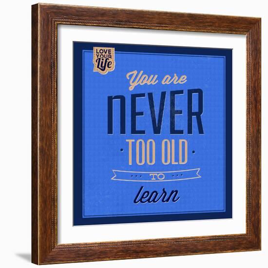 You are Never Too Old 1-Lorand Okos-Framed Premium Giclee Print