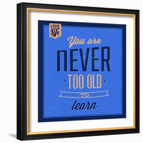 You are Never Too Old 1-Lorand Okos-Framed Premium Giclee Print