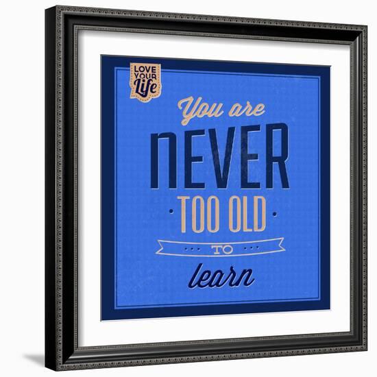 You are Never Too Old 1-Lorand Okos-Framed Art Print