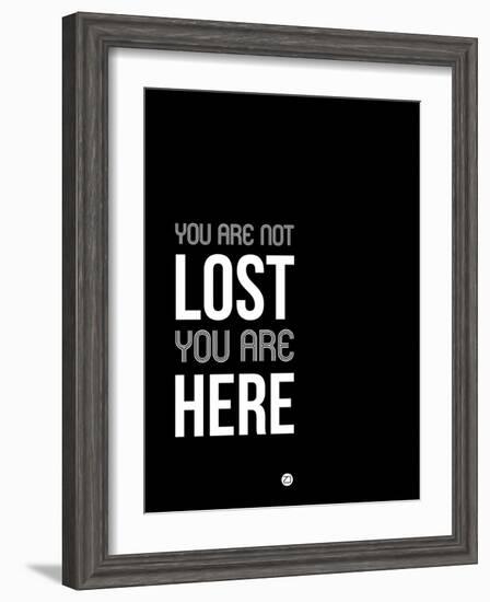 You are Not Lost Black and White-NaxArt-Framed Art Print