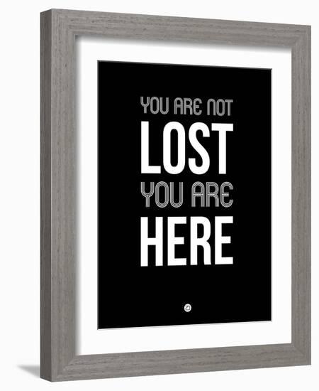 You are Not Lost Black-NaxArt-Framed Art Print