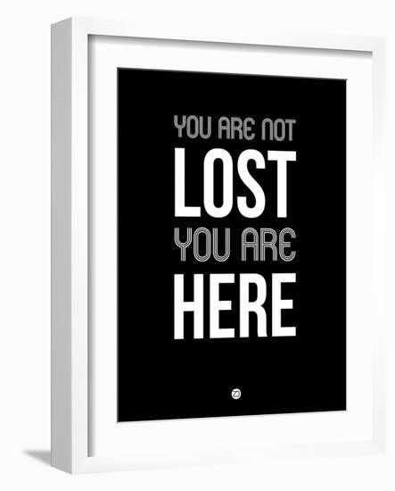 You are Not Lost Black-NaxArt-Framed Art Print