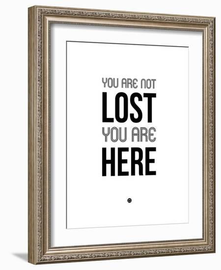 You are Not Lost White-NaxArt-Framed Art Print