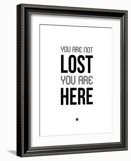 You are Not Lost White-NaxArt-Framed Art Print