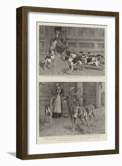 You are Requested to Keep the Hall Doors Shut on Account of the Animals in the Park-Samuel Edmund Waller-Framed Giclee Print