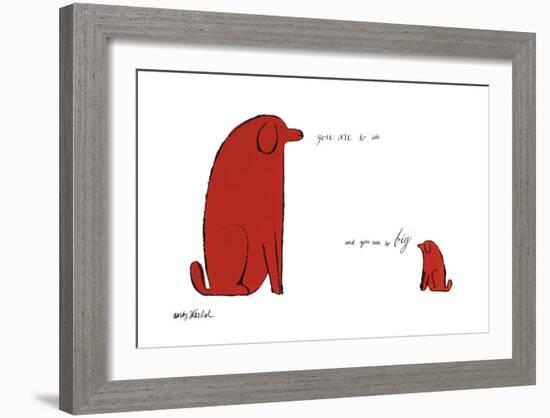 You Are So Little and You Are So Big, c. 1958-Andy Warhol-Framed Art Print