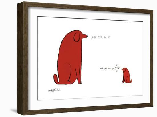 You Are So Little and You Are So Big, c. 1958-Andy Warhol-Framed Art Print