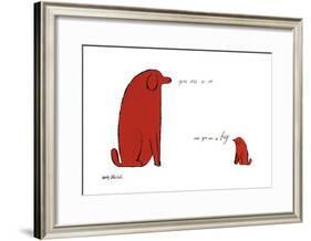 You Are So Little and You Are So Big, c. 1958-Andy Warhol-Framed Art Print