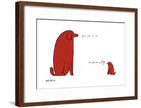You Are So Little and You Are So Big, c. 1958-Andy Warhol-Framed Art Print