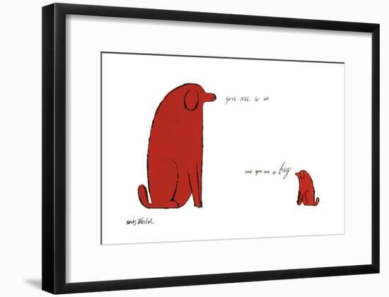 You Are So Little and You Are So Big, c. 1958-Andy Warhol-Framed Art Print