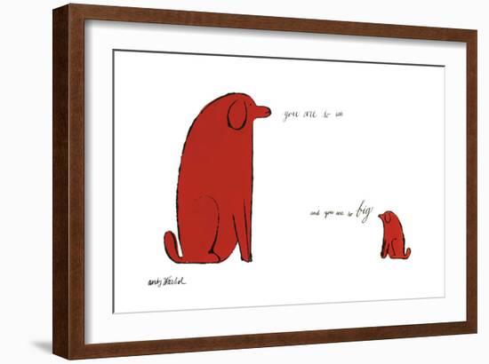 You Are So Little and You Are So Big, c. 1958-Andy Warhol-Framed Art Print