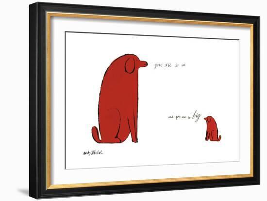 You Are So Little and You Are So Big, c. 1958-Andy Warhol-Framed Art Print