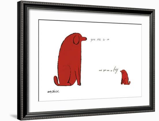 You Are So Little and You Are So Big, c. 1958-Andy Warhol-Framed Giclee Print